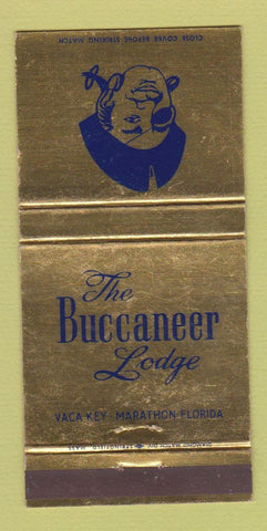 Matchbook Cover - Buccaneer Lodge Vaca Key Marathon FL 30 Strike