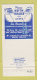 Matchbook Cover - Keith Isaacs Office Machine Rentals Kingston Jamaica 30 Strike