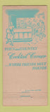Matchbook Cover - Town and Country Restaurant Dallas TX 30 Stick