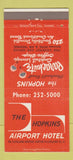 Matchbook Cover - Hopkins Airport Hotel Cleveland OH Parachute 30 Strike