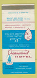 Matchbook Cover - International Hotel Los Angeles CA Airport 30 Strike