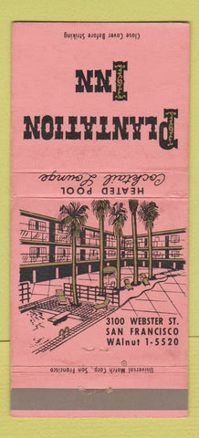 Matchbook Cover - Plantation Inn San Francisco CA WEAR 30 Strike
