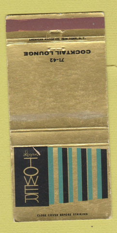 Matchbook Cover - Logan Tower Airport Boston MA WEAR 30 Strike