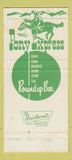 Matchbook Cover - Pony Express Restaurant Cortez Colorado 30 Strike