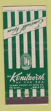 Matchbook Cover - Kenilworth Hotel Miami Beach FL Emerald Room 30 Strike