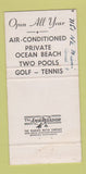 Matchbook Cover - Key Biscayne Hotel Villas Miami FL WEAR 30 Strike