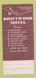 Matchbook Cover - Driftwood Motel Miami Beach FL 30 Strike