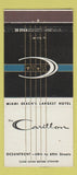 Matchbook Cover - Carillon Hotel Miami Beach FL 30 Stick
