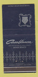 Matchbook Cover - Casablanca Hotel Miami Beach FL 30 Strike