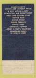 Matchbook Cover - Casablanca Hotel Miami Beach FL 30 Strike