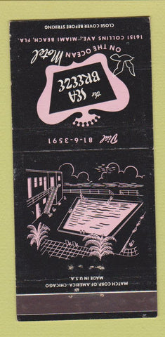 Matchbook Cover - The Sea Breeze Motel Miami Beach FL 30 Strike