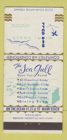 Matchbook Cover - Sea Gull Hotel Miami Beach FL 30 Strike