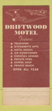 Matchbook Cover - Driftwood Motel Miami Beach FL 30 Strike