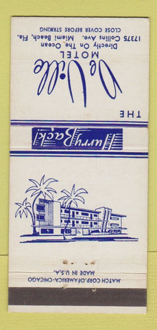 Matchbook Cover - DeVille Motel Miami Beach FL 30 Strike