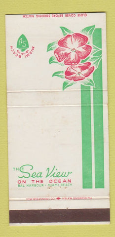 Matchbook Cover - Sea View Hotel Miami Beach FL WEAR 30 Strike
