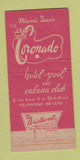 Matchbook Cover - Coronado Hotel Miami Beach FL 30 Strike