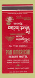 Matchbook Cover - Pan American Resort Motel Miami Beach FL 30 Strike