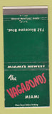 Matchbook Cover - The Vagabonds Miami FL 30 Strike