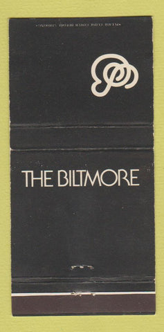 Matchbook Cover - The Biltmore Hotel Los Angeles CA 30 Strike