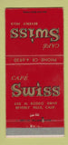 Matchbook Cover - Cafe Swiss Beverly Hills CA 30 Strike