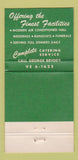 Matchbook Cover - Monaghan Knights of Columbus Detroit MI WEAR 30 Strike