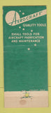 Matchbook Cover - Aircraft Tools Los Angeles CA WORN 30 Stick