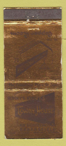 Matchbook Cover - Towne House Bakersfield CA WORN 30 Stick
