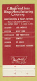 Matchbook Cover - Hager Hinges St Louis MO 30 Strike