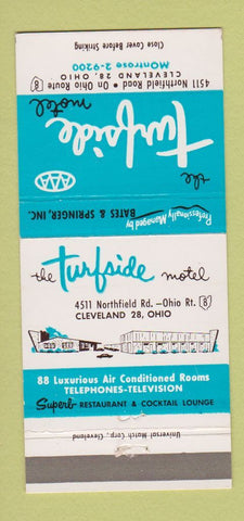 Matchbook Cover - Turfside Motel Cleveland OH 30 Strike