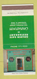Matchbook Cover - Golden Gate Restaurant Chinese Cleveland OH 30 Strike