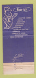 Matchbook Cover - Eurich Home Improvement Indian River Saginaw MI 30 Strike