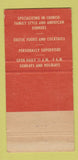 Matchbook Cover - Victor Lim's Restaurant Detroit MI Chinese 30 Strike