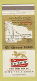 Matchbook Cover - Dorchester Motel Detroit MI 30 Strike