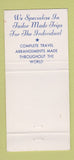 Matchbook Cover - Maritz Travel Agency Detroit MI 30 Strike
