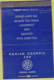 Matchbook Cover - Kodak Council 163 Kodiak AK 40 Strike