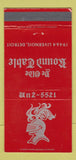 Matchbook Cover - Ye Olde Round Table Detroit MI 30 Strike