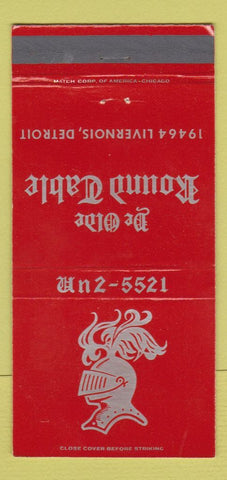 Matchbook Cover - Ye Olde Round Table Detroit MI 30 Strike