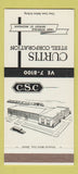 Matchbook Cover - Curtis Steel Corp Detroit MI SAMPLE 30 Strike