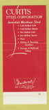 Matchbook Cover - Curtis Steel Corp Detroit MI SAMPLE 30 Strike