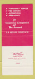 Matchbook Cover - Thomas Teagan Contractor Detroit MI SAMPLE 30 Strike