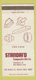Matchbook Cover - Standard Composite Die Detroit MI 30 Strike