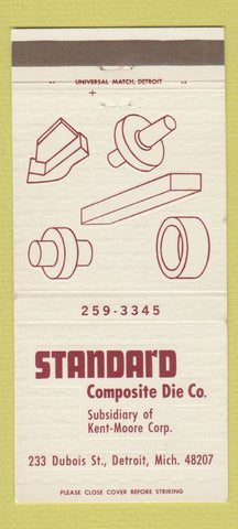 Matchbook Cover - Standard Composite Die Detroit MI 30 Strike