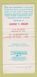 Matchbook Cover Universal Rundle Bathrooms Diamond Matches Pittsburgh 30 Strike