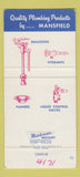 Matchbook Cover - Mansfield Brass Division Perrysville OH 30 Strike