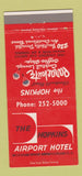Matchbook Cover - Hopkins Airport Hotel Cleveland OH Parachute 30 Strike