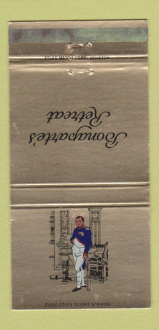 Matchbook Cover - Bonaparte's Retreat Houston TX Napoleon 30 Strike