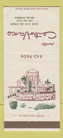 Matchbook Cover - Juanito's Centro Vasco Miami FL 30 Strike