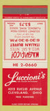 Matchbook Cover - Luccioni's Italian Restaurant Cleveland OH 30 Strike