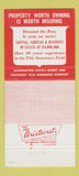 Matchbook Cover - Washington Title Insurance Seattle WA 30 Strike