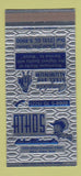 Matchbook Cover - Athos Steel and Aluminum Philadelphia PA 30 Strike